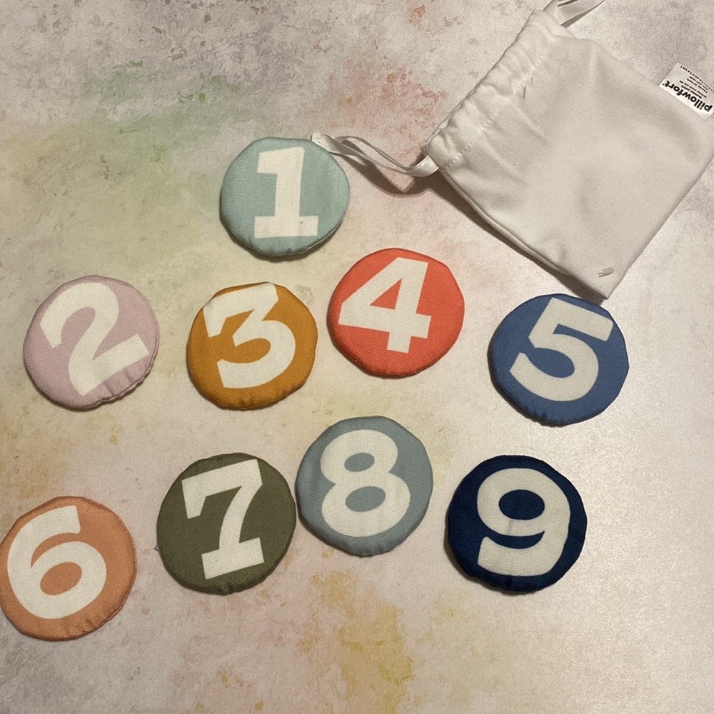 Pillowfort Birthday Crown Number patches 1-9 patches only new reusable